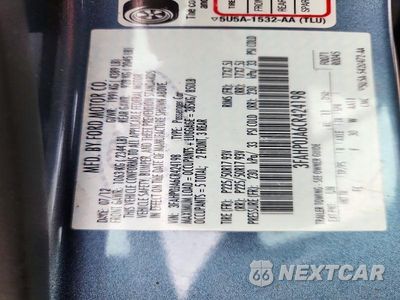 Zdjęcie 12 z 12 samochodu: 2012 FORD FUSION SEL VIN:3FAHP0JA6CR424198 - miniatura
