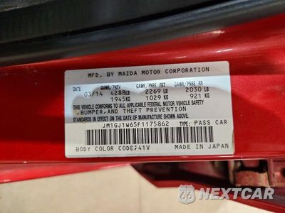Zdjęcie 12 z 12 samochodu: 2015 MAZDA 6 GRAND TOURING VIN:JM1GJ1W65F1175862 - miniatura