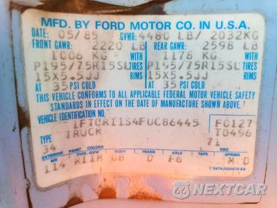 Zdjęcie 12 z 12 samochodu: 1985 FORD RANGER VIN:1FTCR11S4FUC86445 - miniatura