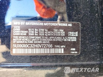 Zdjęcie 13 z 13 samochodu: 2017 BMW X5 XDRIVE35I VIN:5UXKR0C32H0V72766 - miniatura