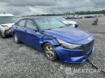 Czwarte zdjęcie samochodu z boku: 2021 HYUNDAI ELANTRA SE VIN:5NPLL4AG7MH038700 - miniatura