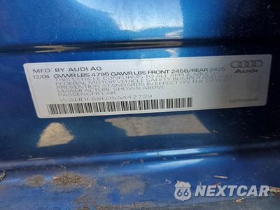 Zdjęcie 12 z 12 samochodu: 2005 AUDI A4 2.0T QUATTRO VIN:WAUDF68E05A442729 - miniatura