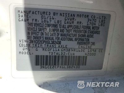 Zdjęcie 13 z 13 samochodu: 2016 NISSAN VERSA NOTE SV VIN:3N1CE2CPXGL382430 - miniatura