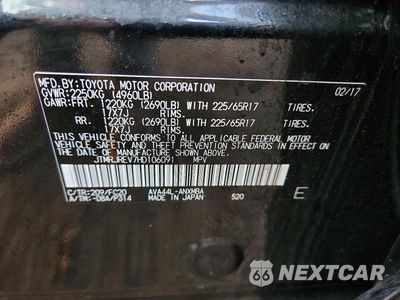 Zdjęcie 13 z 13 samochodu: 2017 TOYOTA RAV4 HYBRID XLE VIN:JTMRJREV7HD106091 - miniatura