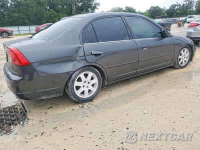 Trzecie zdjęcie samochodu z tyłu: 2002 HONDA CIVIC LX VIN:2HGES16562H505484 - miniatura