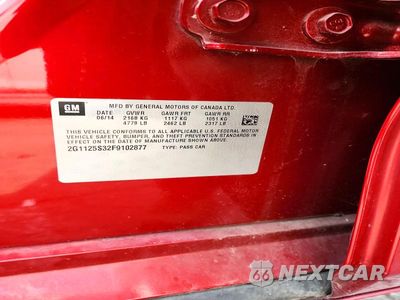 Zdjęcie 12 z 12 samochodu: 2015 CHEVROLET IMPALA LT VIN:2G1125S32F9102877 - miniatura