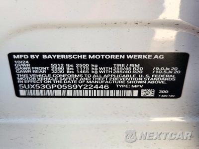 Zdjęcie 14 z 14 samochodu: 2025 BMW X3 30 XDRIVE VIN:5UX53GP05S9Y22446 - miniatura
