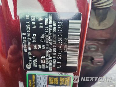 Zdjęcie 13 z 13 samochodu: 2017 KIA OPTIMA LX VIN:5XXGT4L35HG172831 - miniatura