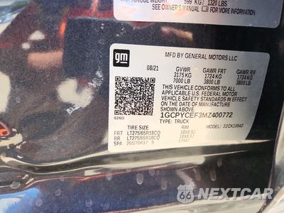 Zdjęcie 12 z 12 samochodu: 2021 CHEVROLET SILVERADO K1500 TRAIL BOSS CUSTOM VIN:1GCPYCEF3MZ400772 - miniatura