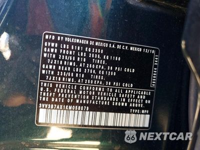Zdjęcie 13 z 13 samochodu: 2019 VOLKSWAGEN TIGUAN SE VIN:3VV3B7AX1KM058079 - miniatura