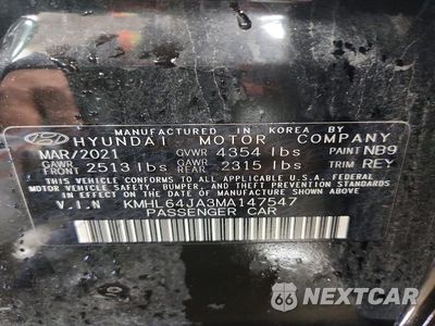 Zdjęcie 12 z 12 samochodu: 2021 HYUNDAI SONATA SEL VIN:KMHL64JA3MA147547 - miniatura