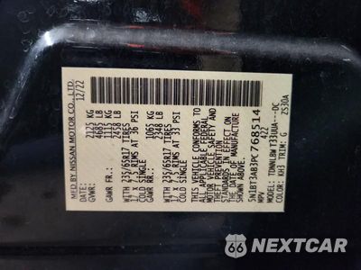 Zdjęcie 12 z 12 samochodu: 2023 NISSAN ROGUE S VIN:5N1BT3AB3PC768514 - miniatura