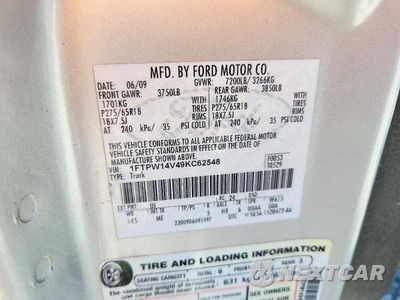 Zdjęcie 13 z 13 samochodu: 2009 FORD F150 SUPERCREW VIN:1FTPW14V49KC62548 - miniatura