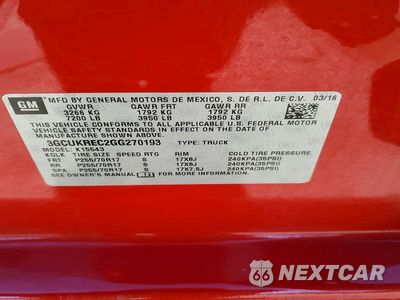 Zdjęcie 12 z 12 samochodu: 2016 CHEVROLET SILVERADO K1500 LT VIN:3GCUKREC2GG270193 - miniatura