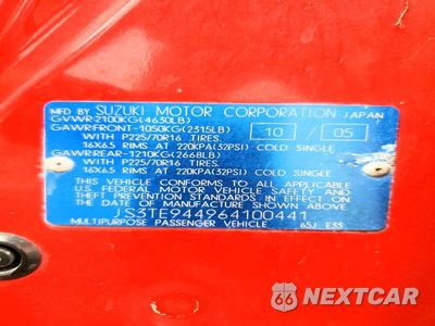Zdjęcie 13 z 13 samochodu: 2006 SUZUKI GRAND VITARA XSPORT VIN:JS3TE944964100441 - miniatura