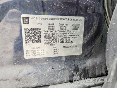 Zdjęcie 12 z 12 samochodu: 2019 CHEVROLET TRAX LS VIN:3GNCJKSBXKL259127 - miniatura