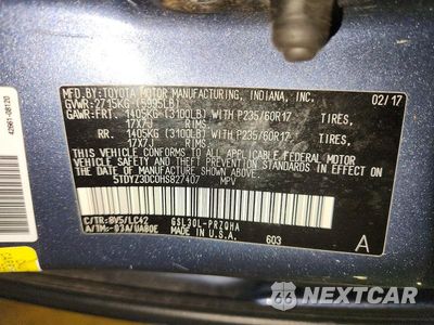 Zdjęcie 13 z 13 samochodu: 2017 TOYOTA SIENNA XLE 8-PASSENGER VIN:5TDYZ3DC0HS827407 - miniatura