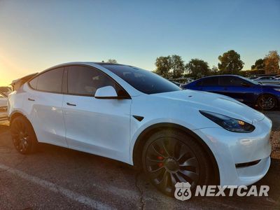 Czwarte zdjęcie samochodu z boku: 2022 TESLA MODEL Y VIN:7SAYGDEF7NF488622 - miniatura