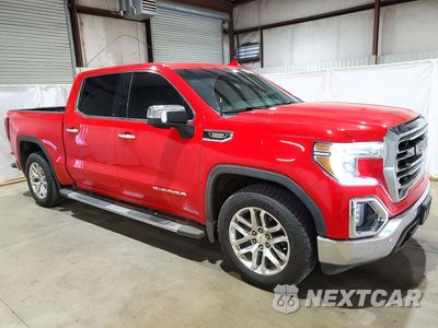 Czwarte zdjęcie samochodu z boku: 2021 GMC SIERRA K1500 SLT VIN:3GTU9DET8MG106103 - miniatura