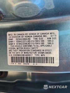 Zdjęcie 13 z 13 samochodu: 2014 HONDA CR-V LX VIN:2HKRM4H38EH699017 - miniatura