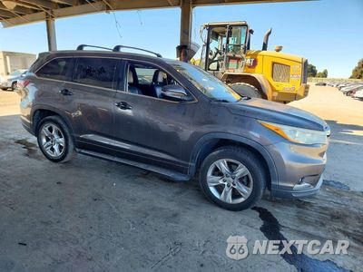 Czwarte zdjęcie samochodu z boku: 2014 TOYOTA HIGHLANDER LIMITED VIN:5TDYKRFH6ES006405 - miniatura