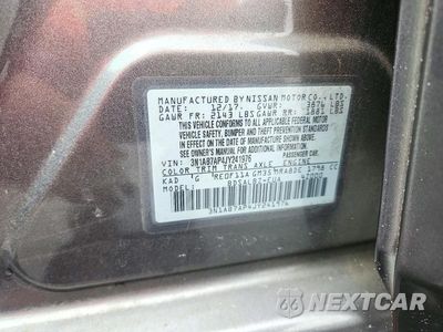 Zdjęcie 13 z 13 samochodu: 2018 NISSAN SENTRA S VIN:3N1AB7AP4JY241976 - miniatura