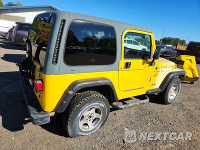 Trzecie zdjęcie samochodu z tyłu: 2001 JEEP WRANGLER / TJ SPORT VIN:1J4FA49S11P349822 - miniatura