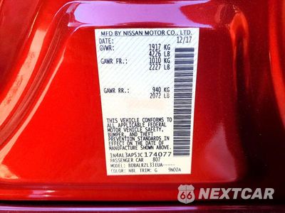 Zdjęcie 12 z 12 samochodu: 2018 NISSAN ALTIMA 2.5 SL VIN:1N4AL3AP5JC174077 - miniatura