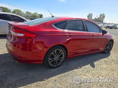 Trzecie zdjęcie samochodu z tyłu: 2018 FORD FUSION SE VIN:3FA6P0HDXJR240984 - miniatura