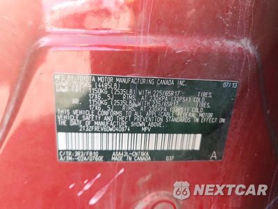 Zdjęcie 13 z 13 samochodu: 2013 TOYOTA RAV4 LE VIN:2T3ZFREV6DW040874 - miniatura