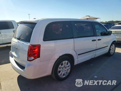 Trzecie zdjęcie samochodu z tyłu: 2016 DODGE GRAND CARAVAN SE VIN:2C4RDGBG4GR170327 - miniatura