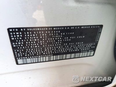 Zdjęcie 12 z 12 samochodu: 2023 VOLKSWAGEN TIGUAN S VIN:3VVRB7AX4PM075380 - miniatura
