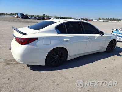 Trzecie zdjęcie samochodu z tyłu: 2021 INFINITI Q50 LUXE VIN:JN1EV7BP9MM704161 - miniatura