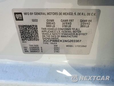 Zdjęcie 12 z 12 samochodu: 2022 CHEVROLET SILVERADO LTD C1500 CUSTOM VIN:3GCPWBEK1NG203307 - miniatura