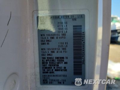 Zdjęcie 13 z 13 samochodu: 2017 NISSAN NV200 SV VIN:3N6CM0KN4HK697054 - miniatura