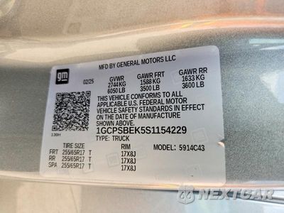Zdjęcie 13 z 13 samochodu: 2025 CHEVROLET COLORADO VIN:1GCPSBEK5S1154229 - miniatura