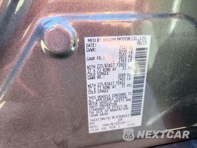 Zdjęcie 13 z 13 samochodu: 2019 NISSAN ROGUE S VIN:5N1AT2MV7KC839802 - miniatura