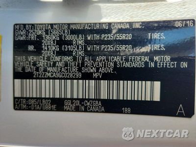 Zdjęcie 13 z 13 samochodu: 2016 LEXUS RX 350 VIN:2T2ZZMCA9GC028299 - miniatura