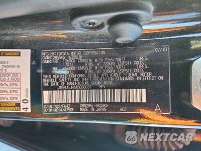 Zdjęcie 14 z 14 samochodu: 2010 TOYOTA 4RUNNER SR5 VIN:JTEBU5JR6A5030031 - miniatura