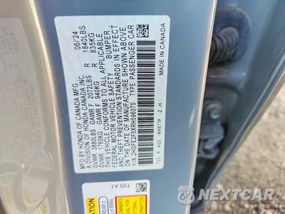 Zdjęcie 12 z 12 samochodu: 2024 HONDA CIVIC SPORT VIN:2HGFE2F5XRH596075 - miniatura