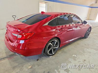 Trzecie zdjęcie samochodu z tyłu: 2019 HONDA ACCORD SPORT VIN:1HGCV1F39KA001569 - miniatura