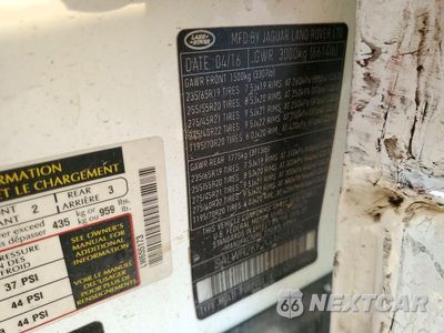 Zdjęcie 13 z 13 samochodu: 2016 LAND ROVER RANGE ROVER SPORT HSE VIN:SALWR2KF2GA655173 - miniatura