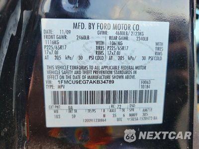 Zdjęcie 13 z 13 samochodu: 2010 FORD ESCAPE LIMITED VIN:1FMCU9EG7AKB34789 - miniatura