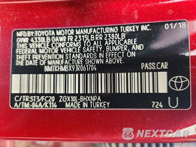 Zdjęcie 13 z 13 samochodu: 2018 TOYOTA C-HR XLE VIN:NMTKHMBX9JR061704 - miniatura