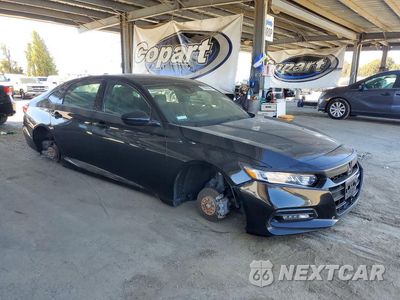 Czwarte zdjęcie samochodu z boku: 2019 HONDA ACCORD SPORT VIN:1HGCV1F39KA095758 - miniatura
