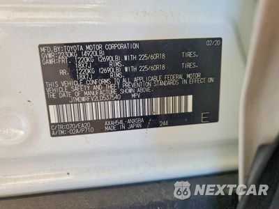 Zdjęcie 13 z 13 samochodu: 2020 TOYOTA RAV4 LIMITED VIN:JTMDWRFV2LD537540 - miniatura
