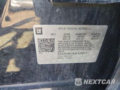 Zdjęcie 12 z 12 samochodu: 2018 CHEVROLET MALIBU LT VIN:1G1ZD5ST8JF123617 - miniatura