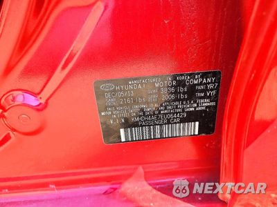 Zdjęcie 13 z 13 samochodu: 2014 HYUNDAI ELANTRA SE VIN:KMHDH4AE7EU064429 - miniatura