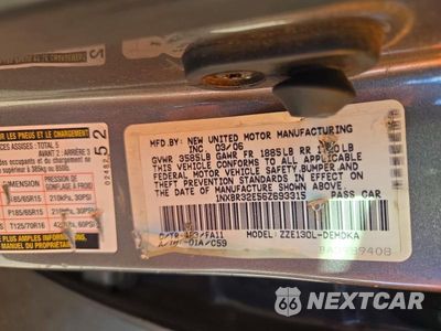 Zdjęcie 12 z 12 samochodu: 2006 TOYOTA COROLLA CE VIN:1NXBR32E56Z693315 - miniatura