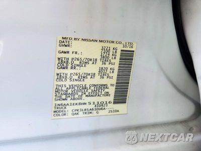Zdjęcie 12 z 12 samochodu: 2017 NISSAN TITAN S VIN:1N6AA1EK8HN511016 - miniatura